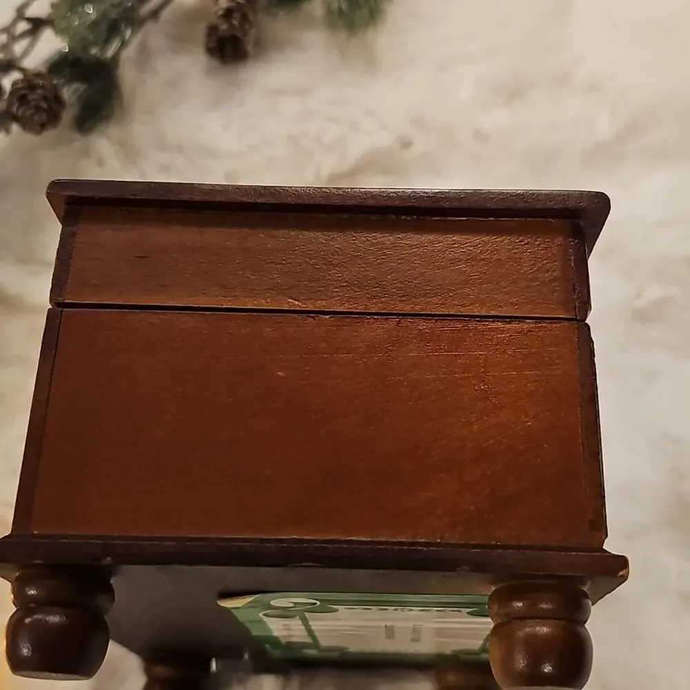 Vintage Linden Hummel Vintage Music Jewelry Wooden Box Lara's Theme & Edelweiss